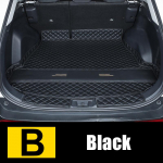 Skirta Toyota RAV4 XA50 - 2022 2023 individualiems bagažinės kilimėliams, odiniams, patvariems krovinių įdėklai, bagažinės kilimams galinis vidus B Black 1pcs black