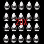 Skirta Peugeot 206 207 208 307 308 407 807 1007 5008 Expert Partner Citroen C2 C8 C3 C4 Picasso vidaus apdailos durų plok&scaron;tės kortelių tvirtinimo spaustukai 6991Y8 20X