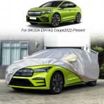 Pilnas automobilio dangtis nuo lietaus &scaron;alčio, sniego dulkėms atsparus vandeniui, skirtas Skoda ENYAQ Coupe IV KAMIQ KAROQ KODIAQ GT KODIAQ YETI Anti-UV dangos priedas