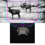 Lauko medžioklės tako kamera 4k dvigubas objektyvas su naktinio matymo lauko kamera Ip66 25-30 metrų infraraudonųjų spindulių &scaron;vitinimas