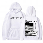 Drift japonų anime AE86 gobtuvas Initial D dvipusiai megztiniai su gobtuvu Unisex R34 Skyline GTR JDM laisvalaikio laisvi megztiniai L