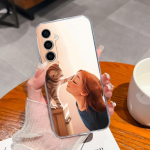 Samsung S22 S23+ Ultra S20 S21 FE S10 S6 S7 edge+ Case Fashion Atsparus smūgiams Girl Astronaut Skaidrus Mink&scaron;tas silikoninis TPU, skirtas Galaxy Note5 buferiui Samsung S6 edge
