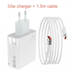 33w greito įkrovimo turbo įkroviklis skirtas Xiaomi 11 12 13 &scaron;altinis 6A USB C laidas POCO X5 X3 Pro F3 M3 Redmi Note 9 10 11 12 11s telefonui eu charger and 1.5m