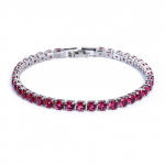 4 mm kubinio cirkonio teniso apyrankė Moteri&scaron;ka Vestuvinė Papuo&scaron;alai Purpurinė Cirkonis CZ Vyri&scaron;kos Apyrankės Punk Hiphop Sidabro Spalva Pulseras Mujer 19cm length