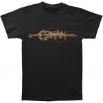&bdquo;Conan Conan&ldquo; logotipo ploni juodi unisex mar&scaron;kinėliai S