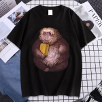 Juokingi Zoon XingXing Monkey Graphic Print Mar&scaron;kinėliai Vasariniai medvilniniai trumpomis rankovėmis mar&scaron;kinėliai Unisex O-Kaklo drabužiai &Scaron;aunūs mar&scaron;kinėliai, per dideli L