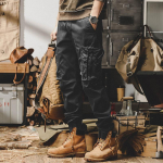 Camo Navy Kelnės Man Harem Y2k Tactical Military Cargo Kelnės vyrams Techwear Auk&scaron;tos kokybės lauko hip-hop darbo kelnės