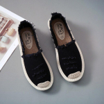 Moteri&scaron;ki plok&scaron;čiapadžiai batai, slystantys Moteri&scaron;ki drobė &bdquo;Lazy Loafers&ldquo; Kvėpuojantys Espadrilės pavasario rudens avalynė