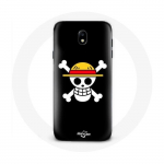 Coque pour Samsung Galaxy S4 One Piece Manga Tete de Mort Fond Noir
