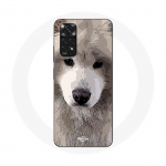 Coque pour Xiaomi Redmi Note 11 4G Samoy&egrave;de Gris Race de chiens