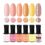 ROMO Lomo gel nail 6-piece set, 03. Romo gel 6-piece 6B1 [Spring Garden set], 1 piece, 30ml beige