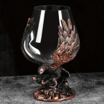 1 vnt reljefinis erelio vyno stiklas, kri&scaron;tolinis &scaron;ampano stiklas, didelė gotikinė taurė &scaron;koti&scaron;kam burbono viskio kokteiliui konjako degtinės džino tekilos gėrimas barui P