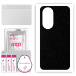 apgo Protective Skin Sticker for the back compatible with Wiko 5G, Wrap Film, Foil, Vinyl - Pattern Matte Black