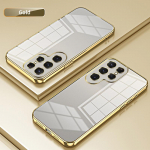 Elektrolitiniu būdu padengtas skaidrus telefono dėklas Samsung Galaxy S24 Ultra S23 S22 S21 FE Plus A15 A25 A35 A55 A14 A24 A34 A54 A13 A53 A73 A52 A12 M32 M12 galinis dangtelis Samsung Galaxy S22 žalia