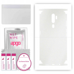 apgo Protective Skin Sticker for the back+sides compatible with Oppo A5 (2020), Full Wrap Film, Foil, Vinyl - Pattern Matte Transparent