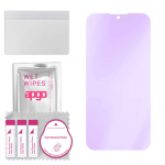 apgo Anti-Blue 9H Hybrid protective glass compatible with Huawei Y5 (2019), flexible nano glass, great replacement for tempered glass, scratch-resista