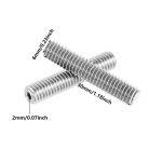 5 vnt 3D spausdintuvas M6 30/40/50 mm MK8 termi&scaron;kai sulaužytas nerūdijantis plienas, skirtas 1,75 mm ir 3,00 mm plieniniam apvalkalui su PTFE vamzdžiu M6x30mm