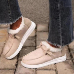 Vyri&scaron;ki Batai Moteri&scaron;ki Wendy Patogūs Plok&scaron;čias Slip Ant Mujer Zapatillas Žieminiai &Scaron;ilti Pliu&scaron;iniai Vulcanize Sneaker Kailiai Mocassin Loafers Moteri&scaron;ki 38 smėlis