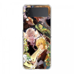 Telefono dėklas, skirtas Samsung Galaxy Z Flip 3 4 5 kartus kietas kompiuterio apvalkalas, skirtas Galaxy Z Flip 3 5 skaidrus dangtelis Genshin impact ayato wanderer Galaxy Z Flip 5