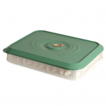 Koldūnų organizatorius, sukraunamas &scaron;alčiui atsparus PP Patogus naudoti &scaron;aldytuvo laikiklis Virtuvės reikmenys Single Layer