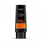 RENEE Glowscreen SPF 50 Apsauginis kremas nuo saulės - 50ml, PA++++ UVA ir UVB apsauga, Praturtintas hialurono rūg&scaron;timi ir vitaminu C, Auk&scaron;čiausia odos apsauga