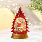 Kalėdinis sniego gaublys Žibintų lempa Retro stiliaus aksesuarai Blizgučiai Vandens namų dekoras Style A