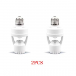 E27 ki&scaron;tuko lizdo jungiklio bazė 360&deg; PIR žmogaus indukcinis judesio jutiklis 110-240V i&scaron;manusis žmogaus infraraudonųjų spindulių jutimo lemputės lemputės laikiklis Reguliuojamas ap&scaron;vietimas