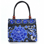 Originalus etninio stiliaus drobės siuvinėtas moteri&scaron;kas krep&scaron;ys, ne&scaron;iojamas mažas krep&scaron;ys, siuvinėtas rankinės moterims 31x10.5x23cm