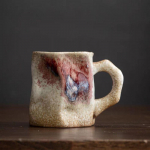 290 ml &bdquo;Kiln Transmutation Water Cup&ldquo; neapdorotos keramikos gėrimų indai Rankų darbo pusryčių puodelis violetinė