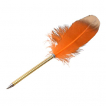 Vario plunksnos plunksnos ra&scaron;iklis, sklandžiai ra&scaron;antis, patvarus, eleganti&scaron;kas dizainas, atsparus lūžiams Kalėdų dovanų vestuvių para&scaron;ui ra&scaron;iklis oranžinė