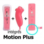 Suderinamas Wii Motion Plus valdiklis + Nunchuck Pink
