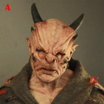 Helovino ragų Warcraft kaukė Velykų siaubo karvė Velnio ragai apgaulinga kaukė