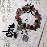 Tian Guan Ci Fu apyrankė Cosplay Xie Lian Hua Cheng Dangaus pareigūno palaiminimas drugelis pakabukas karoliukais apyrankės porai balta