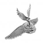 &bdquo;Ride Car&ldquo; priekinio gaubto &bdquo;Eagle&ldquo; ornamentas &bdquo;Bold Statement Eagle&ldquo; automobilio priekinio gaubto ornamentas &bdquo;Flying Eagle&ldquo; sidabras
