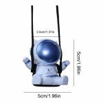 Galinio vaizdo veidrodinis pakabukas, siūbuojantis, derva, astronautų pakabukas galinio vaizdo veidrodžio papuo&scaron;alai automobiliui mokyklinio krep&scaron;io raktų pakabukų kuprinė juoda