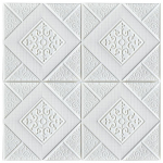 10 vnt. 70&times;70 cm lubų tapetai 3D putų plytų tapetai lipnūs sienų dekoras sienų lipdukai 10Pcs 70cmx70cm balta