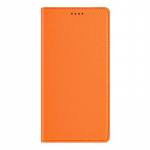 Odinis dėklas Ulefone Note 14 16 17 18 Ultra 20 Pro, automati&scaron;kai užsidarantis, su kortelių skyriumi, piniginės tipo atverčiamas dėklas Ulefone Note 14 oranžinė