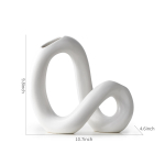 Namų dekoras Kūrybinio meno vaza Abstraktus gėlių butelis Modernaus stiliaus svetainės stalo ornamentas Biuro stalo aksesuarai Amatai