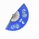 Nerūdijančio plieno Tai Chi kovos menų Kung Fu &scaron;okių praktikos treniruotės, pasirodymas &bdquo;Fan Blue&ldquo;.