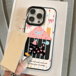 Telefono dėklas iPhone 11 13 dėklas iPhone 12 14 15 16 Pro Max 12 Pro 15 Plus Odinis Pie&scaron;tas Vandeniui Atsparus Apsaugotas nuo kritimo ir Atsparus dėvėjimuisi Animacinis iPhone 16 Pro Max rožinė