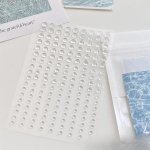 162 vnt./lapas Skaidrūs vandens karoliukų 3D lipdukai telefono dėklui, ausinėms, albumui, žurnalui, nuotraukų kortelėms, DIY dekoravimo medžiagos pleistras