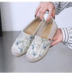 &bdquo;Espadrilles&ldquo; kvėpuojantys plok&scaron;čiapadžiai moteri&scaron;ki batai &bdquo;Canvas Slip on Loafers&ldquo; Patogūs, puo&scaron;nūs, laisvalaikio darbiniai plok&scaron;čiapadžiai moteri&scaron;ki lengvi vairavimo vaik&scaron;čiojimo batai 36