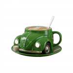 Imituojamas automobilio formos kavos puodelis, dovana kavos mėgėjams, automobilio formos kavos puodelis One Size mėlyna