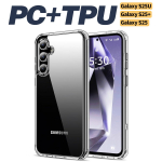 Magsafe smūgiams atsparus telefono dėklas prabangūs magnetiniai skaidrūs dėklai Samsung Galaxy S22 S23 S24 Ultra Plus galinio dangtelio priedai For S25 5G