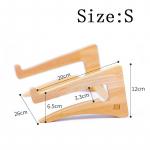 Universalus medinis ne&scaron;iojamojo kompiuterio laikiklis, nuimamas pagrindo stovas, kompiuterio au&scaron;inimo laikiklis, tinkantis ne&scaron;iojamajam kompiuteriui, plan&scaron;etiniam kompiuteriui, 10&ndash;17 colių