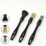 3 Pieces Car Detailing Brush Wheel Rim Cleaning Tools No Scratch Easy to Hang Wash