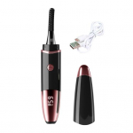 Elektrinis kar&scaron;čiu įkaitinamas blakstienų rietiklis LED ekranas 4 temperatūros režimai USB įkraunamas greitas įkaitinimas juoda