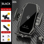 Belaidis automobilinis įkroviklis 10W tvirtinamas prie oro ventiliacijos angos, greitasis įkrovimas, automobilinis telefono laikiklis-įkroviklis iPhone 15 14 13, Samsung S23, Xiaomi
