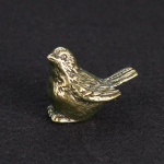 Maža žvirblio statulėlė Metalas Žalvaris Arbatos augintinis Stalo ornamentas Namų dekoravimo aksesuarai Retro Pauk&scaron;čio Gyvūno Figūrėlės Miniatiūros Amatai &scaron;viesiai pilka spalva