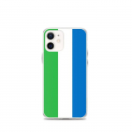 iPhone dėklas - Daugiaspalvis - Siera Leonės vėliava - Lankstus - Suderinamas su iPhone 12 mini - Vertikalus